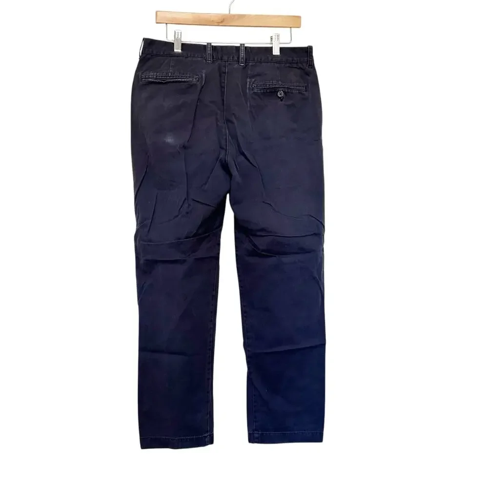 J. Crew The Bleecker Navy Blue Chino Pants Sz 33x32